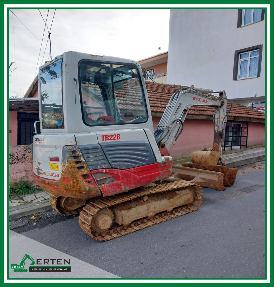 Ertem Kiralık İş Makinaları - 3 Tonluk Minik Ekskavatör Kirala